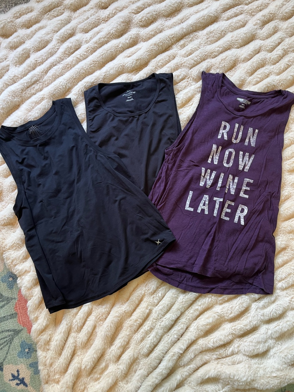 Express Set of 3 Athleisure Workout Tank Tops